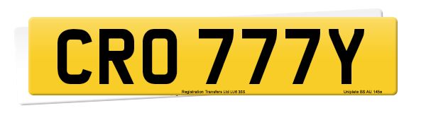 Registration number CRO 777Y